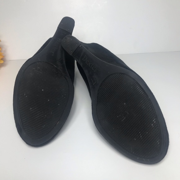 Dexter black suede wedges size 7 - Picture 7 of 8
